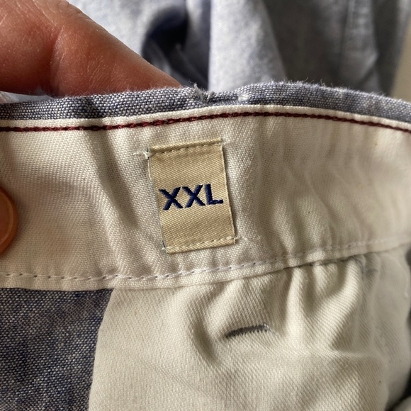 Jack &‎ Jones Cotton / Linen Blend Men's Grayish-Blue Walking Shorts Size XXL - Picture 8 of 13